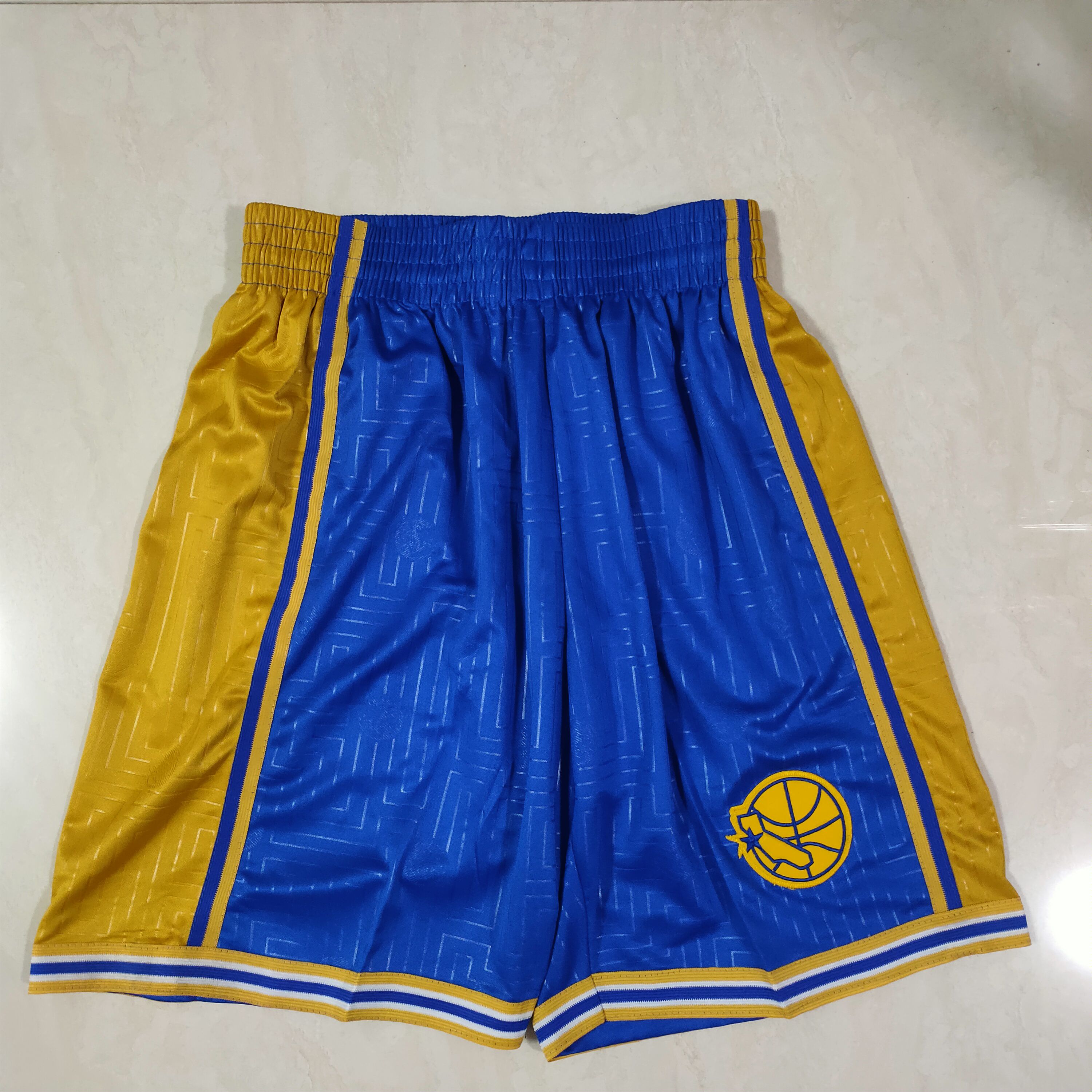 Men NBA Golden State Warriors Blue Shorts 0416->golden state warriors->NBA Jersey